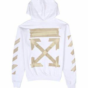Off white Hoodie Tan sz M